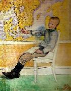 Carl Larsson Esbjorn och kartan Spain oil painting artist